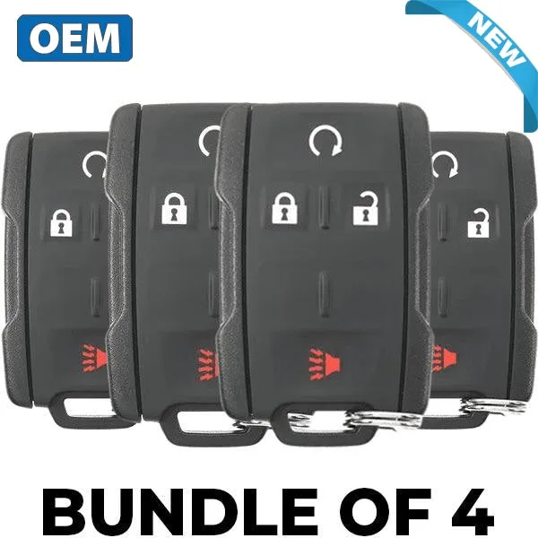 4 x 2014-2019 GM / 4-Button Keyless Entry Remote / PN: 22881480 / M3N32337100 (OEM) (BUNDLE OF 4)