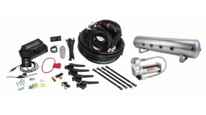 Air Lift Performance 3H Air Management (1/4" Air Line, 4 Gallon 7-Port Lightweight Polished Aluminum Tank, VIAIR 444C Compressor)