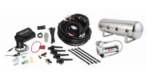 Air Lift Performance 3H Air Management (3/8" Air Line, 2.5 Gallon Lightweight Polished Aluminum Tank, VIAIR 444C Compressor)