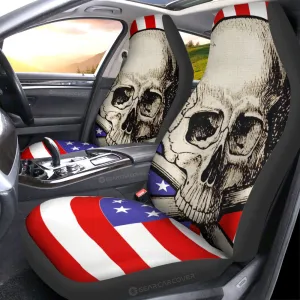 American Flag Skull Car Seat Covers Custom Car Interior Accessories