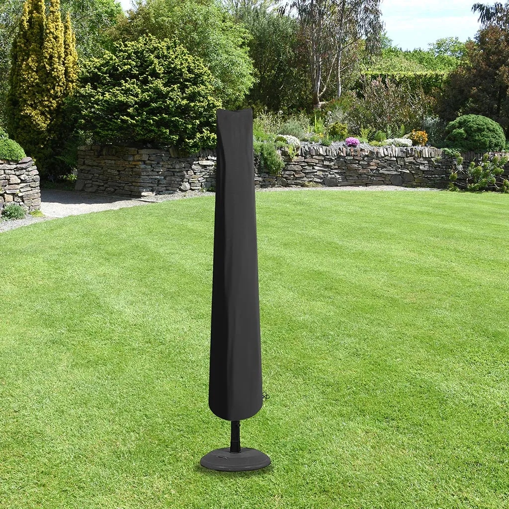 Bosmere All-Weather Extra Large Parasol Cover   Zip Black