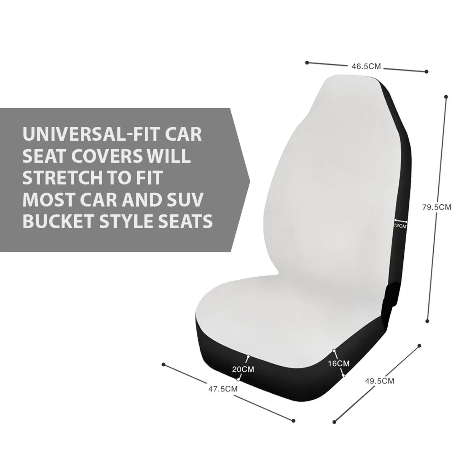 Capricorn Zodiac Car Seat Covers, Capricorn Lover Front Car Cover Gift, Custom Car Seats, Pair Of Covers, Goat Car Seat Print Set