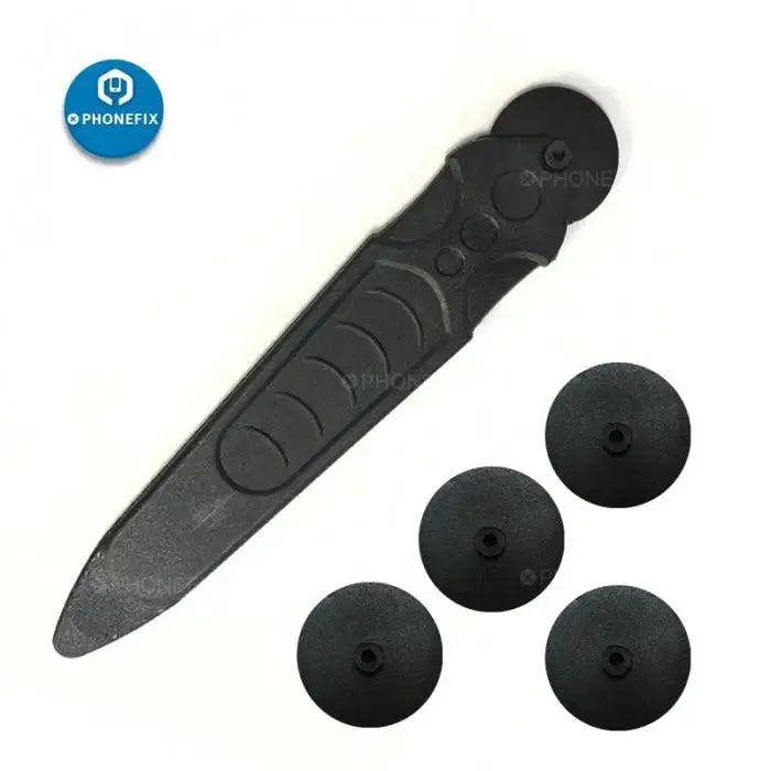 Carbon Fiber Roller Lever Crowbar Phone Split Frame Tool - Black