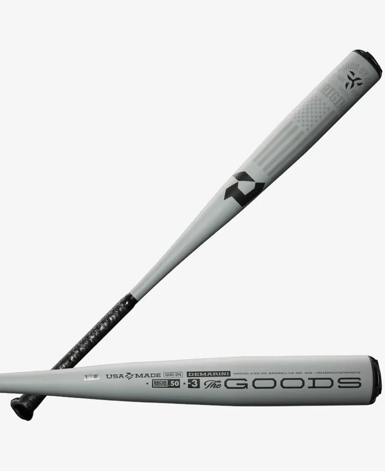 DeMarini 2024 The Goods One Piece BBCOR Bat (-3)