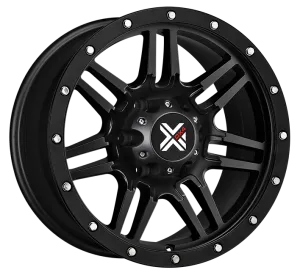 DX4 17x8.5 7S 5x5.5 5x139.7 matte black wheels