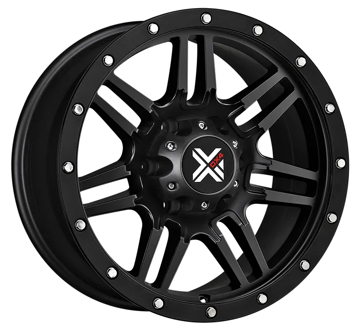 DX4 17x8.5 7S 5x5.5 5x139.7 matte black wheels