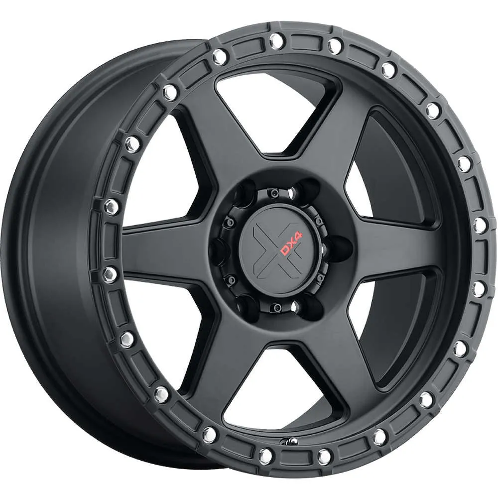 DX4 17x8.5 Recon 6x5.5 6x139.7 matte Black wheels ET-6