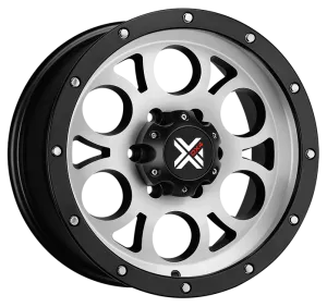DX4 17x8.5 TUFF 5x5.5 5x139.7 matte machined black wheels