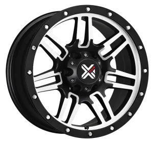DX4 17x8.5 Type 7S 6x5.5 6-139.7mm matte machined black 4x4 wheels