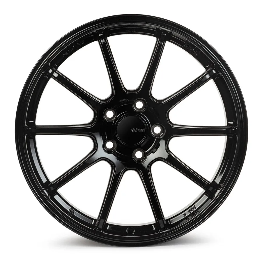 Enkei TRIUMPH 18x8 5x114.3 45mm Offset 72.6mm Bore Gloss Black Wheel - 543-880-6545BK