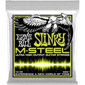 Ernie Ball 2921EB M-Steel Regular Slinky Electric Guitar Strings 6-String Set 010 - 046