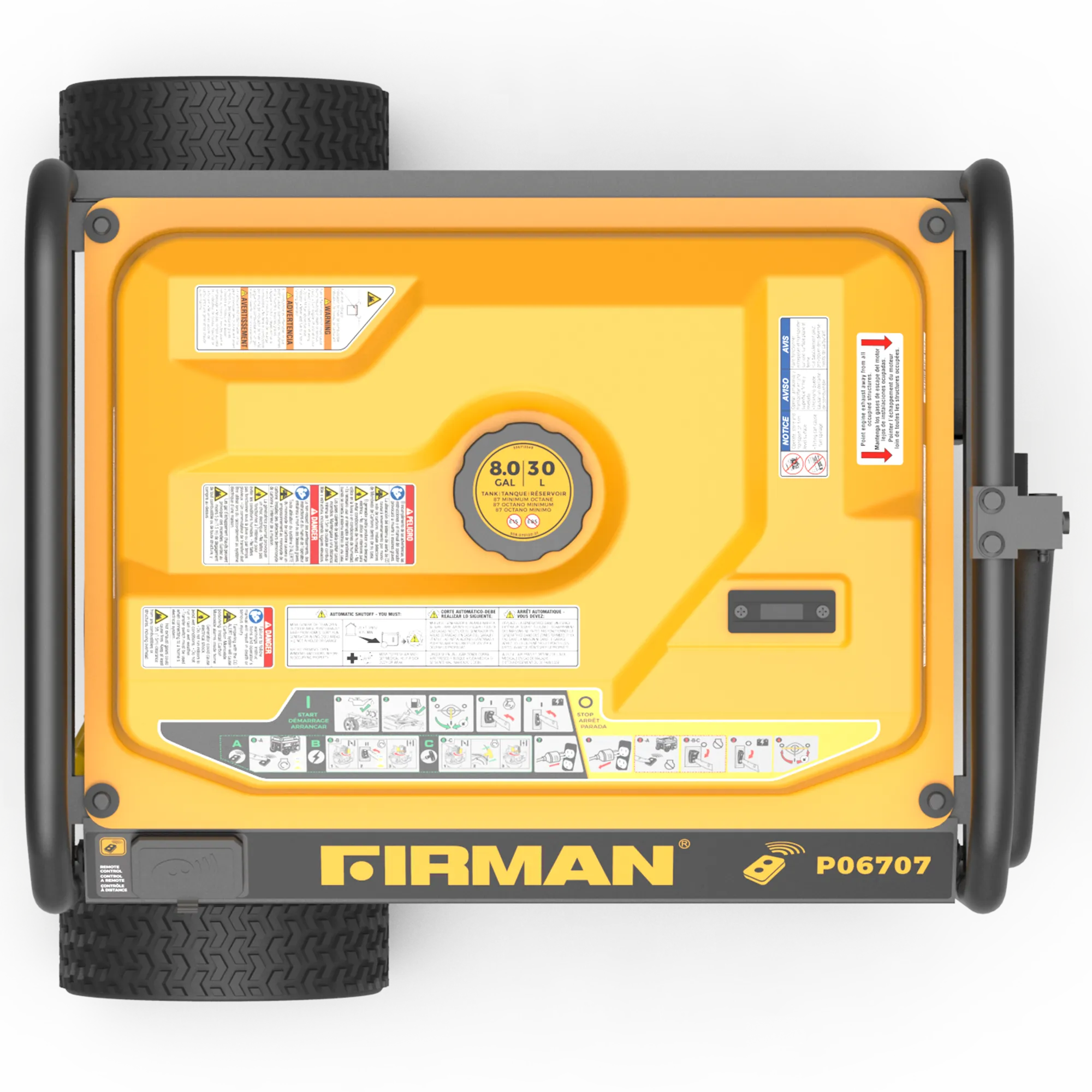 GAS PORTABLE GENERATOR 8375W REMOTE START 120/240V