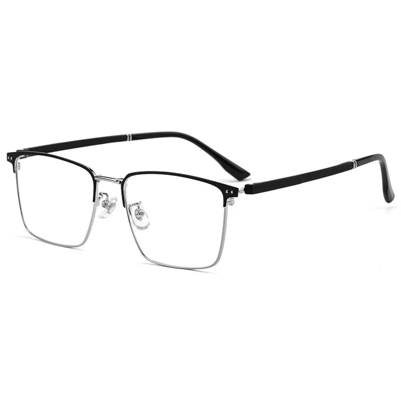 Hotochki Mens Full Rim Browline Square Alloy Eyeglasses 8302z