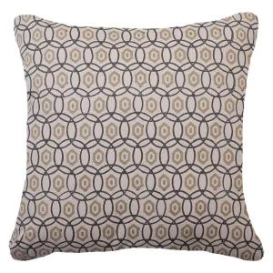 Interlaced Black Lounge Cushion 55x55cm