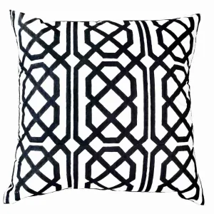 Jagger Black & White Lounge Cushion 55 x 55 cm