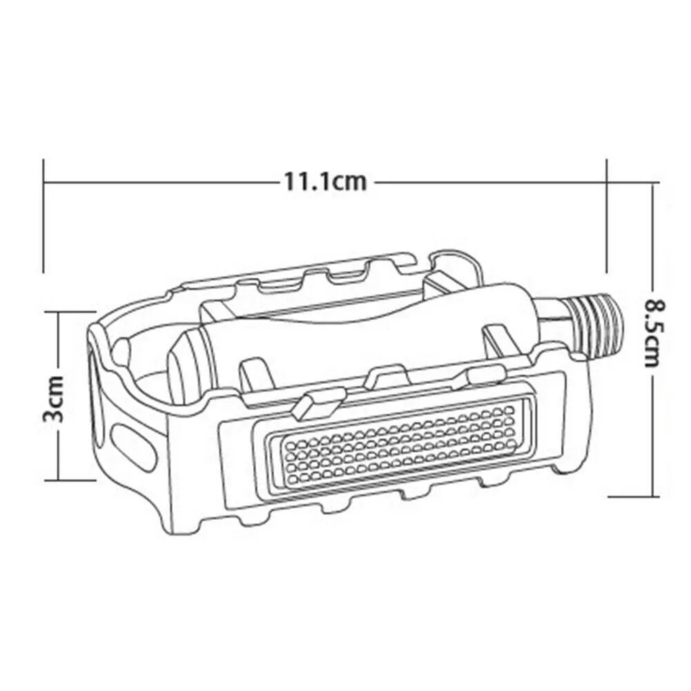 KMT 1 Pair Ultralight Riding Pedals Double DU Pedals Aluminum Alloy Bicycle Pedals Left Right Accessory Bike Pedals for MTB