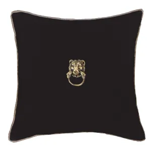 Lion Black Lounge Cushion 55 x 55 cm