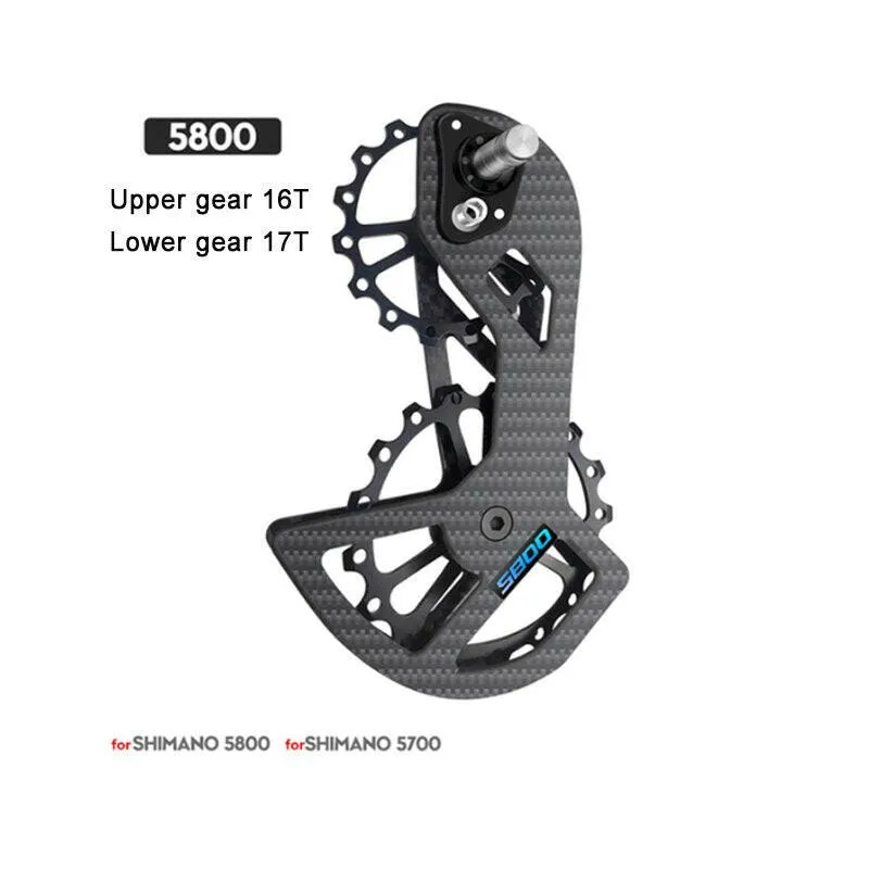 LTWOO UT Bicycle Ceramic Bearing Carbon Fiber Jockey Pulley Wheel Set Rear Derailleurs Guide For SHIMANO Ultegra DURA ACE