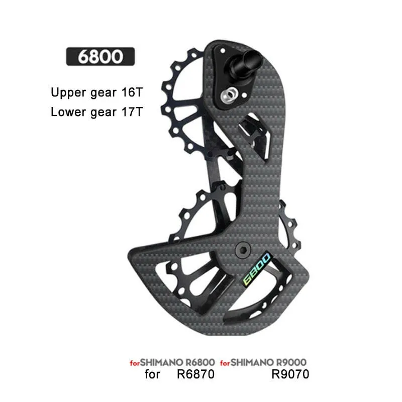 LTWOO UT Bicycle Ceramic Bearing Carbon Fiber Jockey Pulley Wheel Set Rear Derailleurs Guide For SHIMANO Ultegra DURA ACE