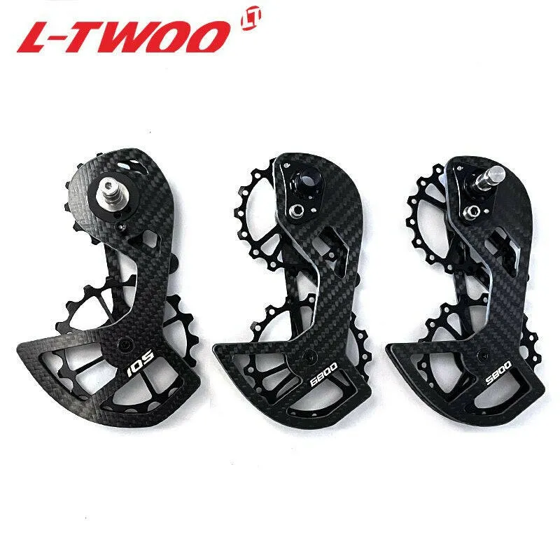 LTWOO UT Bicycle Ceramic Bearing Carbon Fiber Jockey Pulley Wheel Set Rear Derailleurs Guide For SHIMANO Ultegra DURA ACE