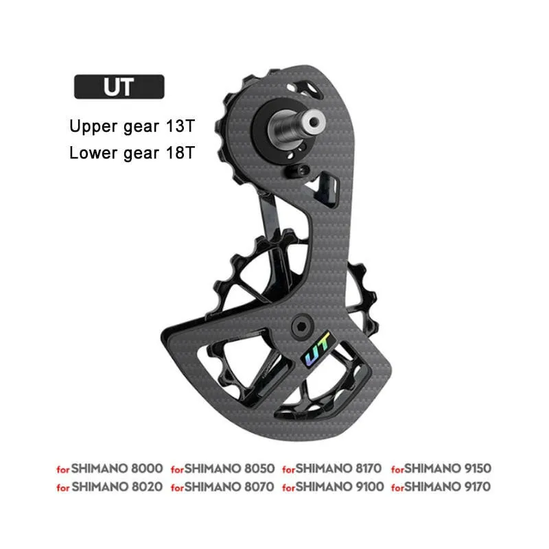 LTWOO UT Bicycle Ceramic Bearing Carbon Fiber Jockey Pulley Wheel Set Rear Derailleurs Guide For SHIMANO Ultegra DURA ACE