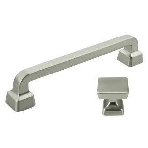 MH1650 Solid Brushed Nickel Cabinet Pulls Handles