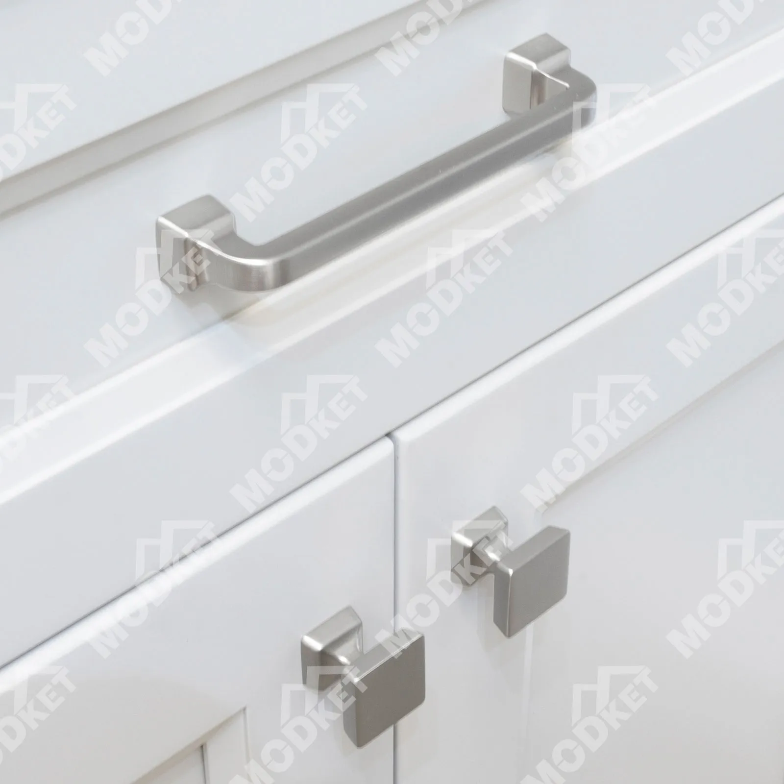 MH1650 Solid Brushed Nickel Cabinet Pulls Handles