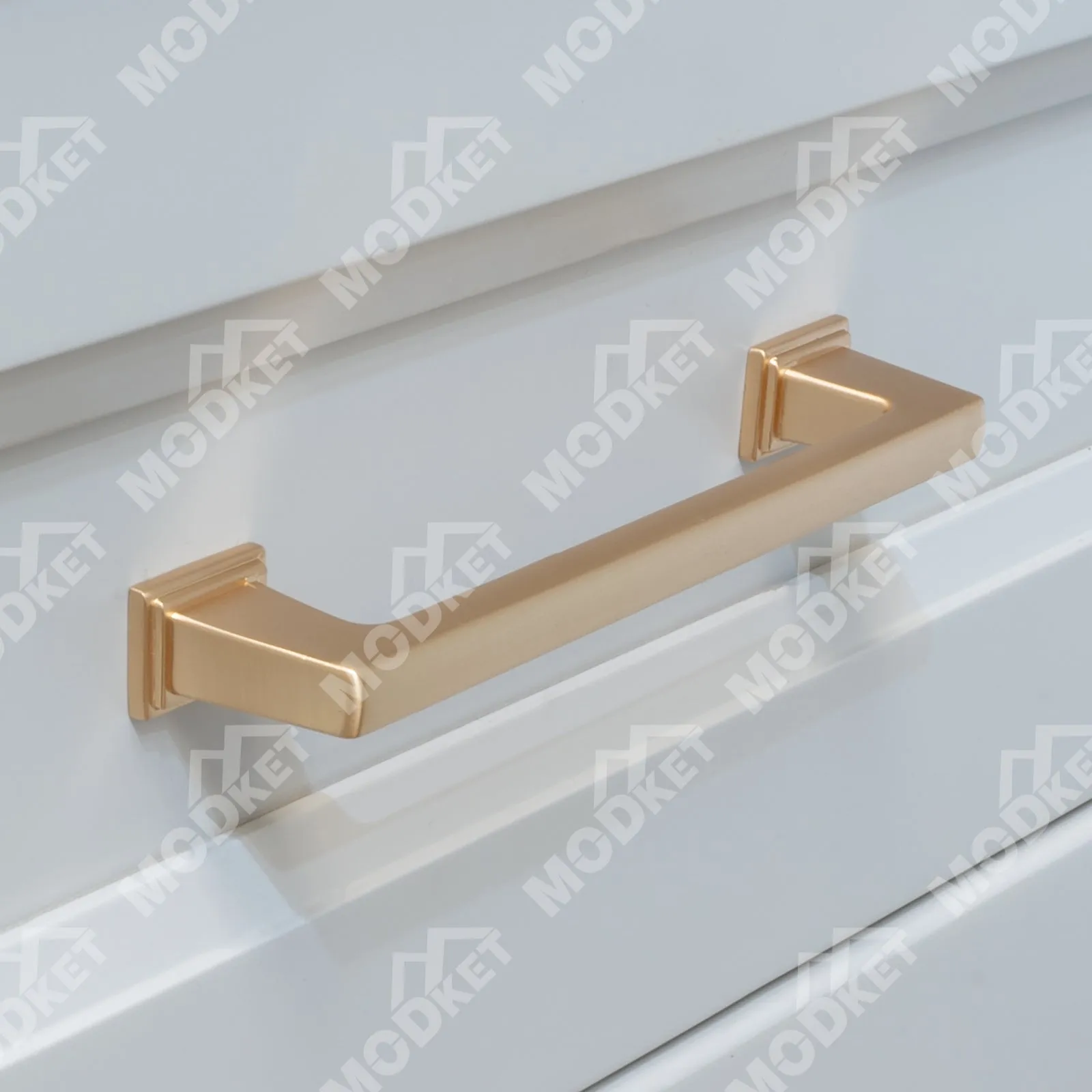 MH1654 Solid Brushed Champagne Gold Cabinet Pulls Handles