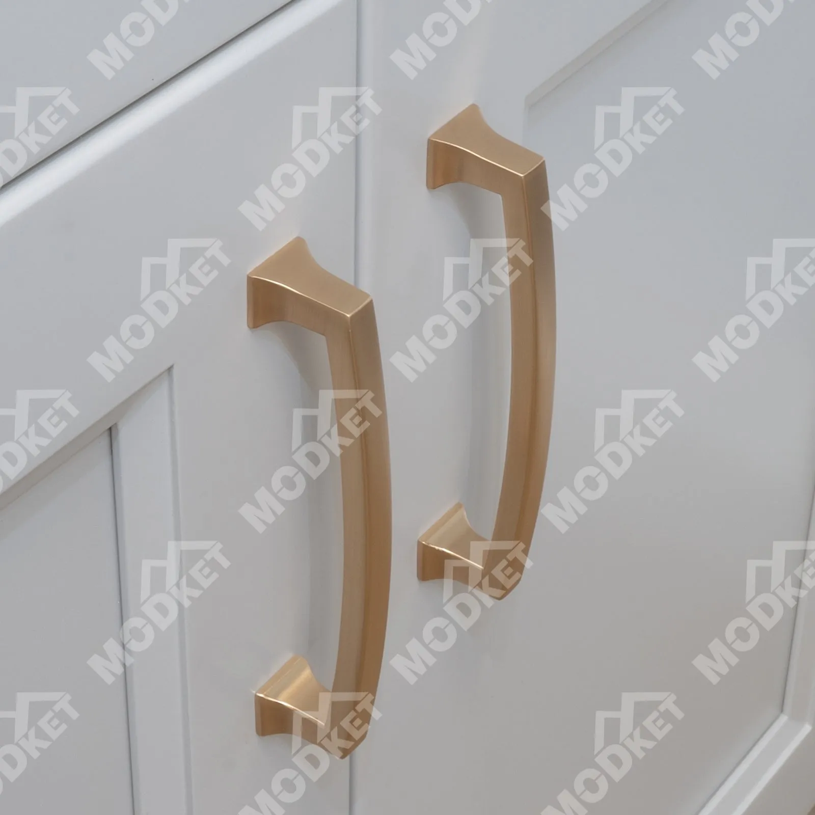 MH1658 Solid Champagne Gold Cabinet Pulls Handles