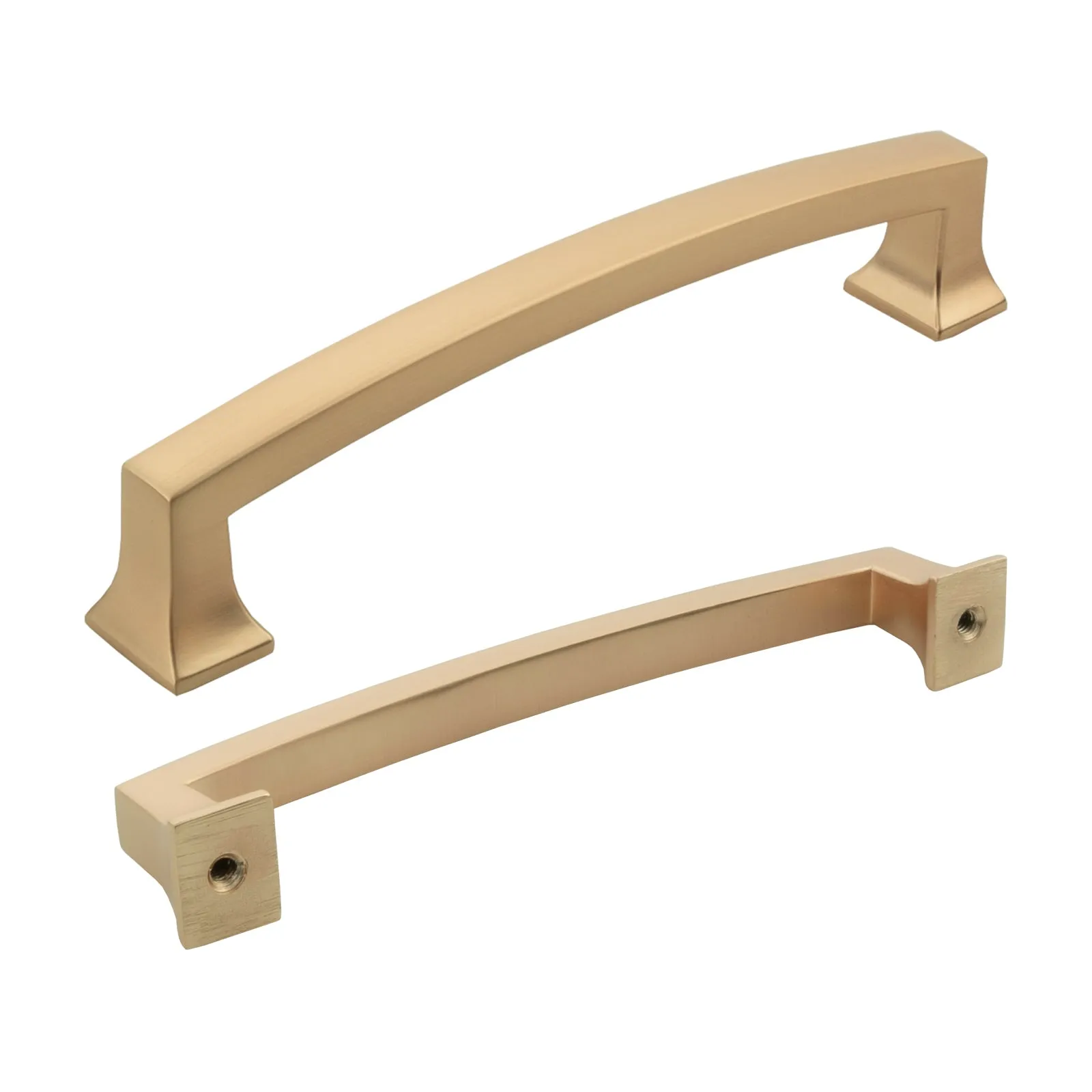 MH1658 Solid Champagne Gold Cabinet Pulls Handles