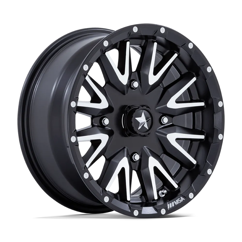 MSA Offroad M49 Creed 24X7 4X156 0mm Matte Black Machined