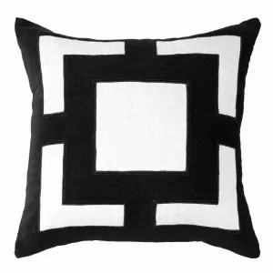Panel Black And White Lounge Cushion 55 x 55 cm