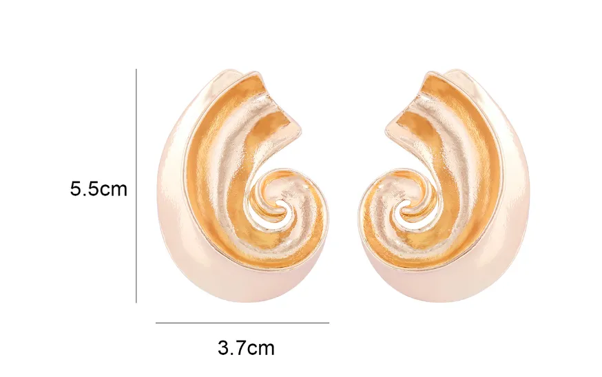 Pre Order:  Twisted Electroplated Alloy Earrings