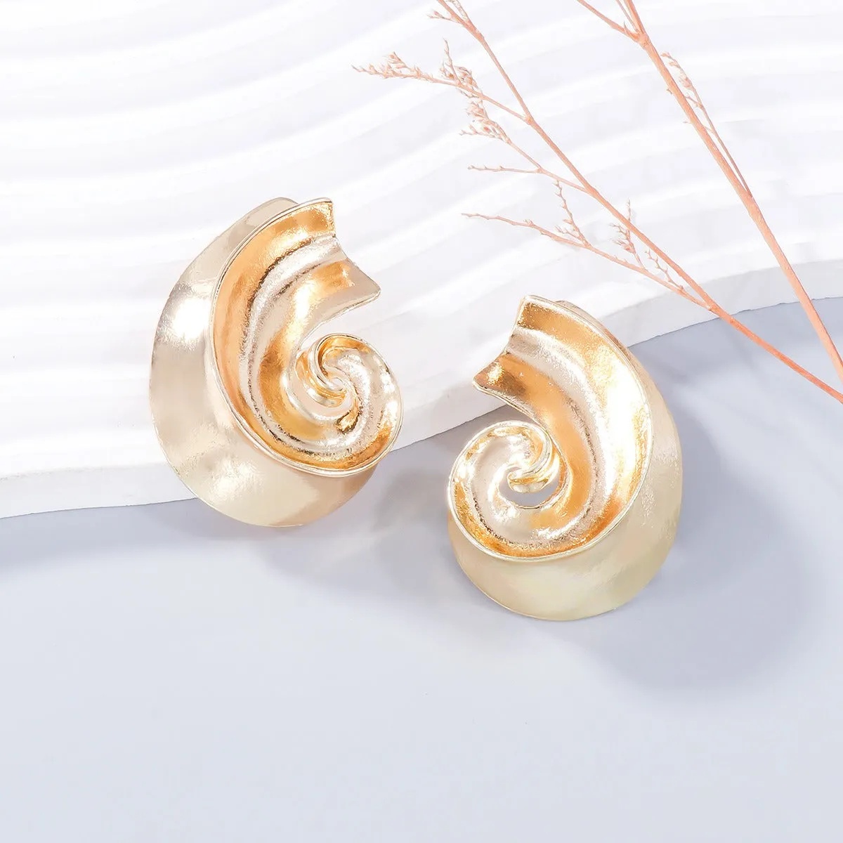 Pre Order:  Twisted Electroplated Alloy Earrings