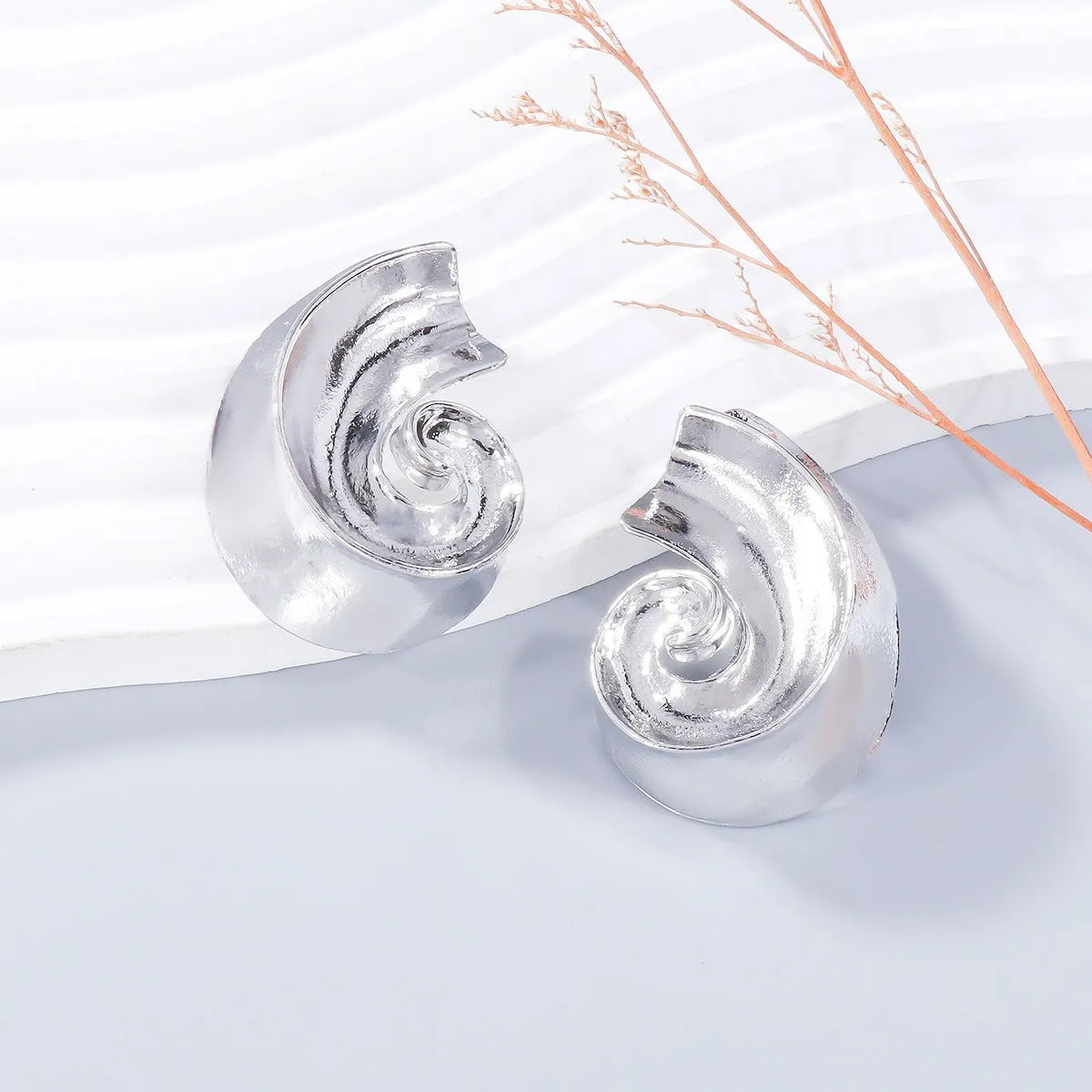 Pre Order:  Twisted Electroplated Alloy Earrings