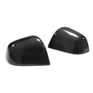 Real Carbon Fiber Mirror Covers replacement for Tesla Model Y 2020-2024