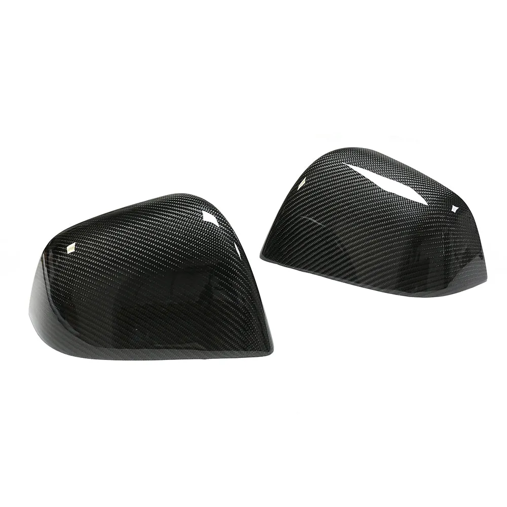 Real Carbon Fiber Mirror Covers replacement for Tesla Model Y 2020-2024