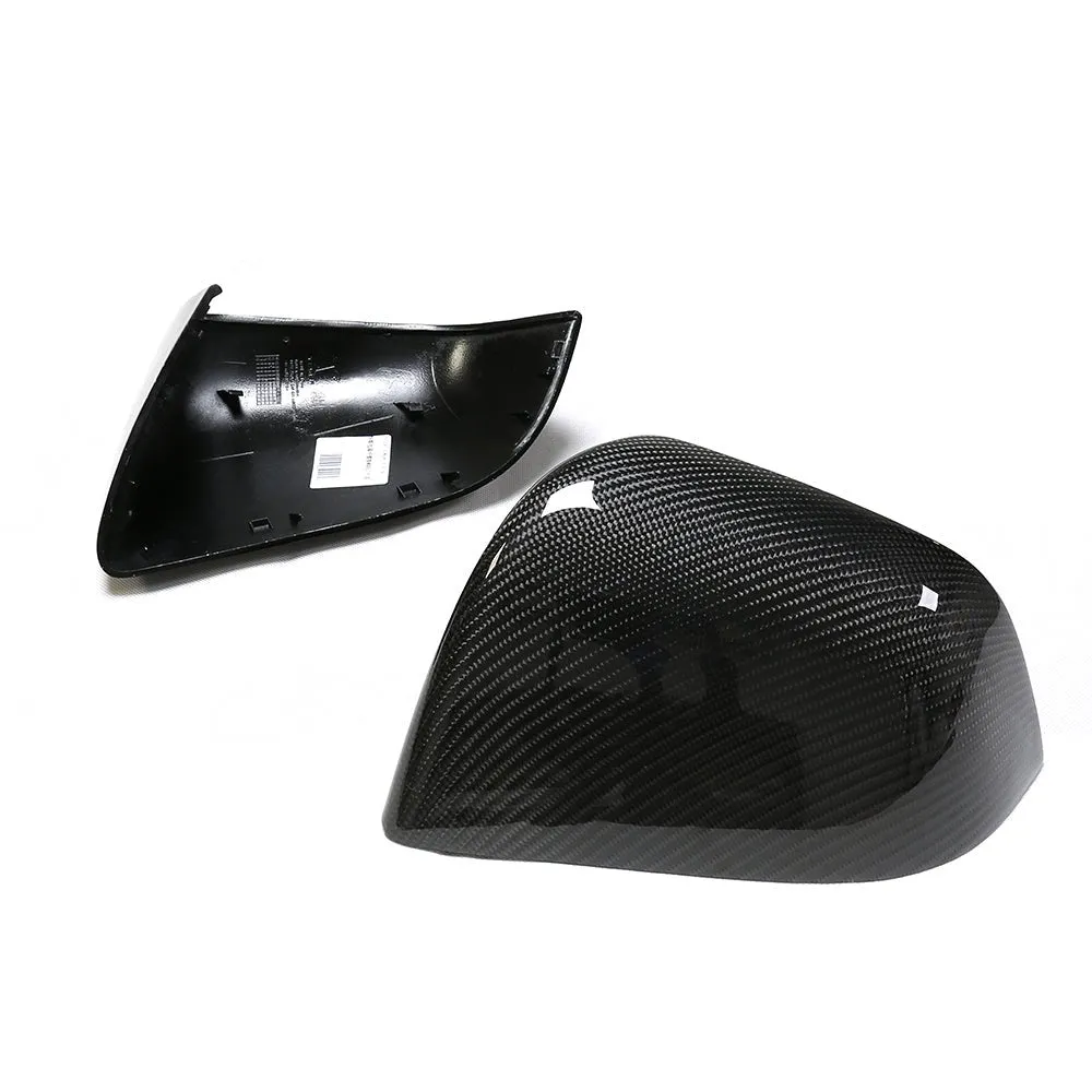 Real Carbon Fiber Mirror Covers replacement for Tesla Model Y 2020-2024