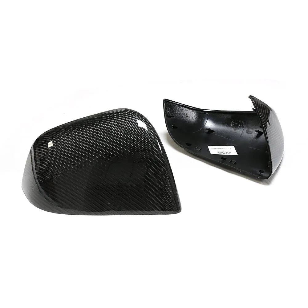 Real Carbon Fiber Mirror Covers replacement for Tesla Model Y 2020-2024