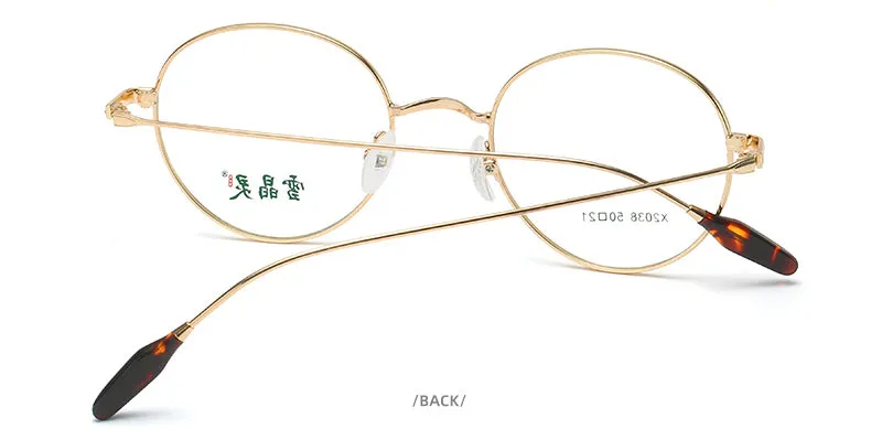 Reven Jate Unisex Full Rim Round Alloy Frame Eyeglasses X2038