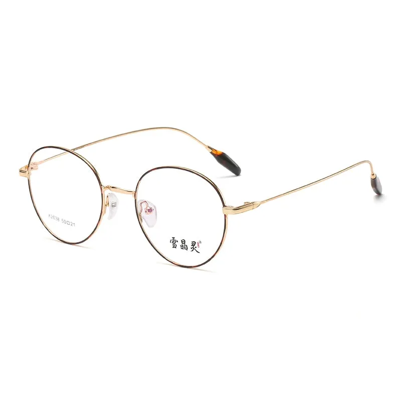 Reven Jate Unisex Full Rim Round Alloy Frame Eyeglasses X2038