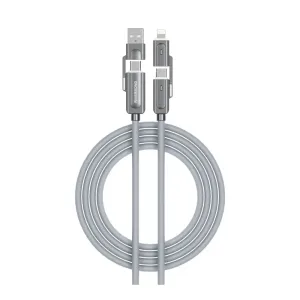 Riversong  4-in-1 66W Fast Charging Cable 1.2M (USB-C USB-A USB-C Lightning) – CT63