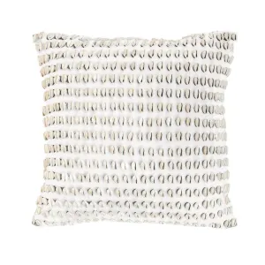Shell Kauri White Medium Cushion 50 x 50 cm