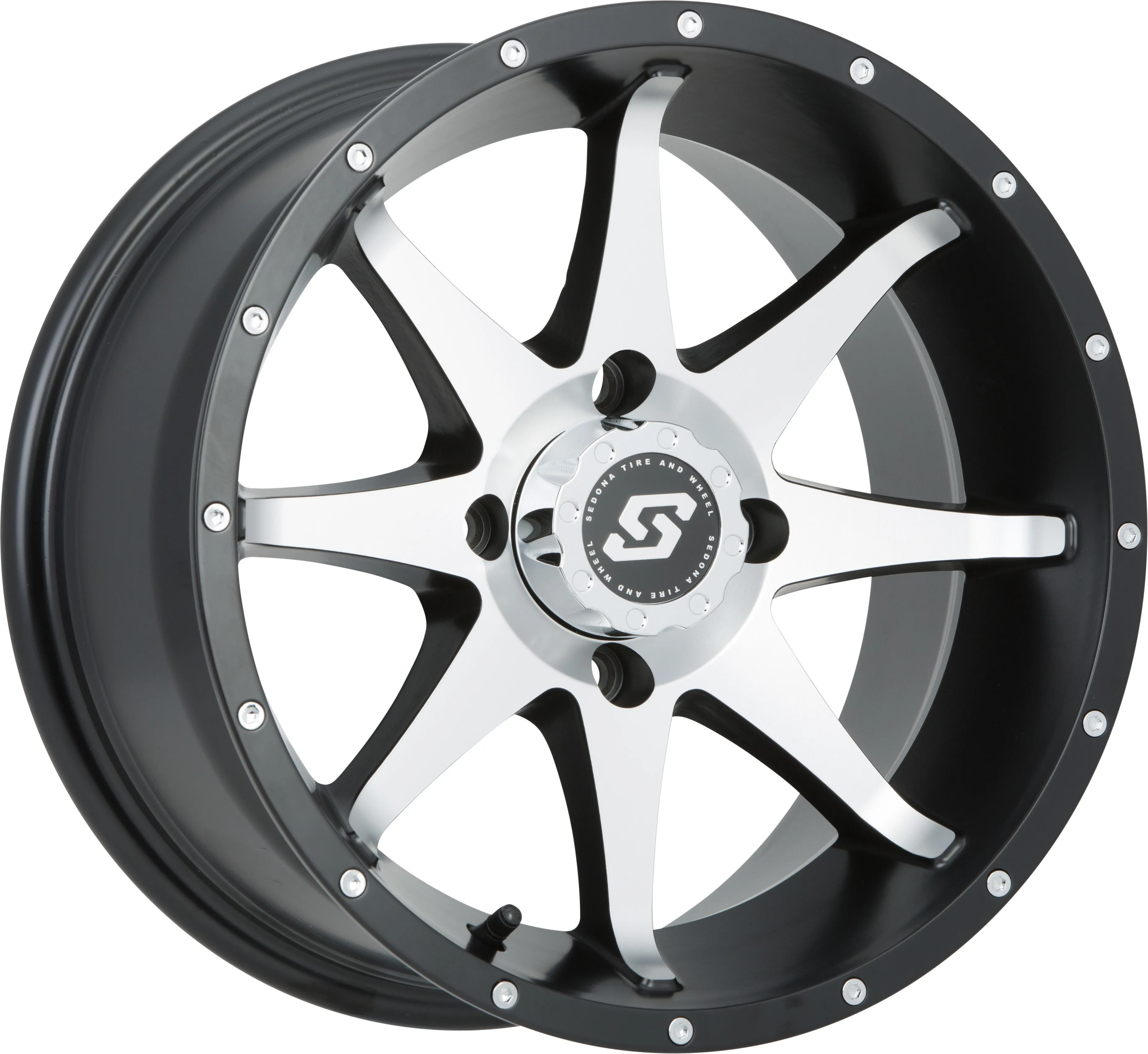STORM WHEEL 12X7 4/137 5 2 ( 10MM) BLK/MACHINED