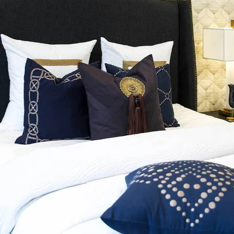Tassel Italy Choc on Black Lounge Cushion 55 x 55cm