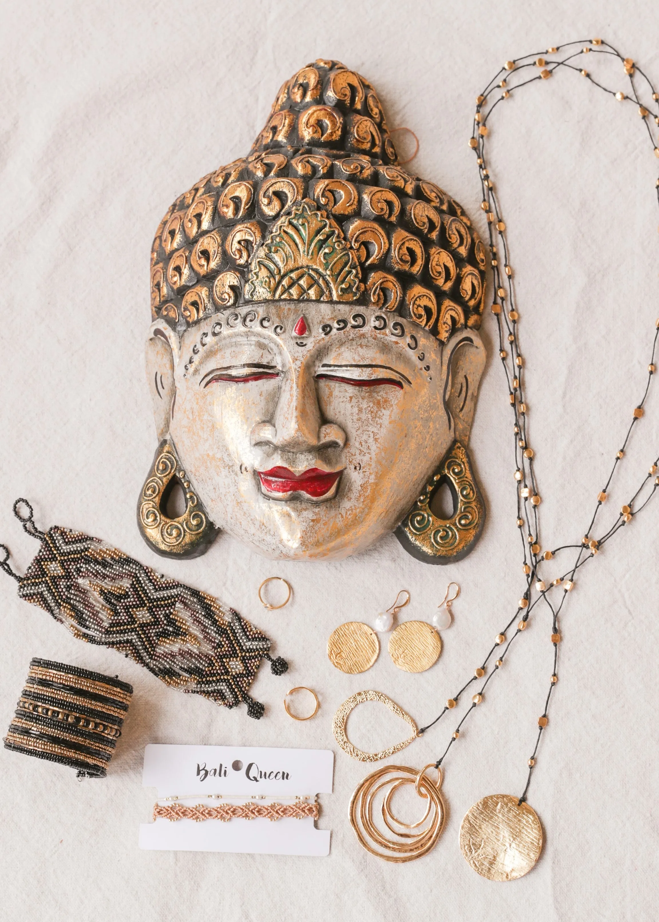 Teardrop Gold Alloy Necklace