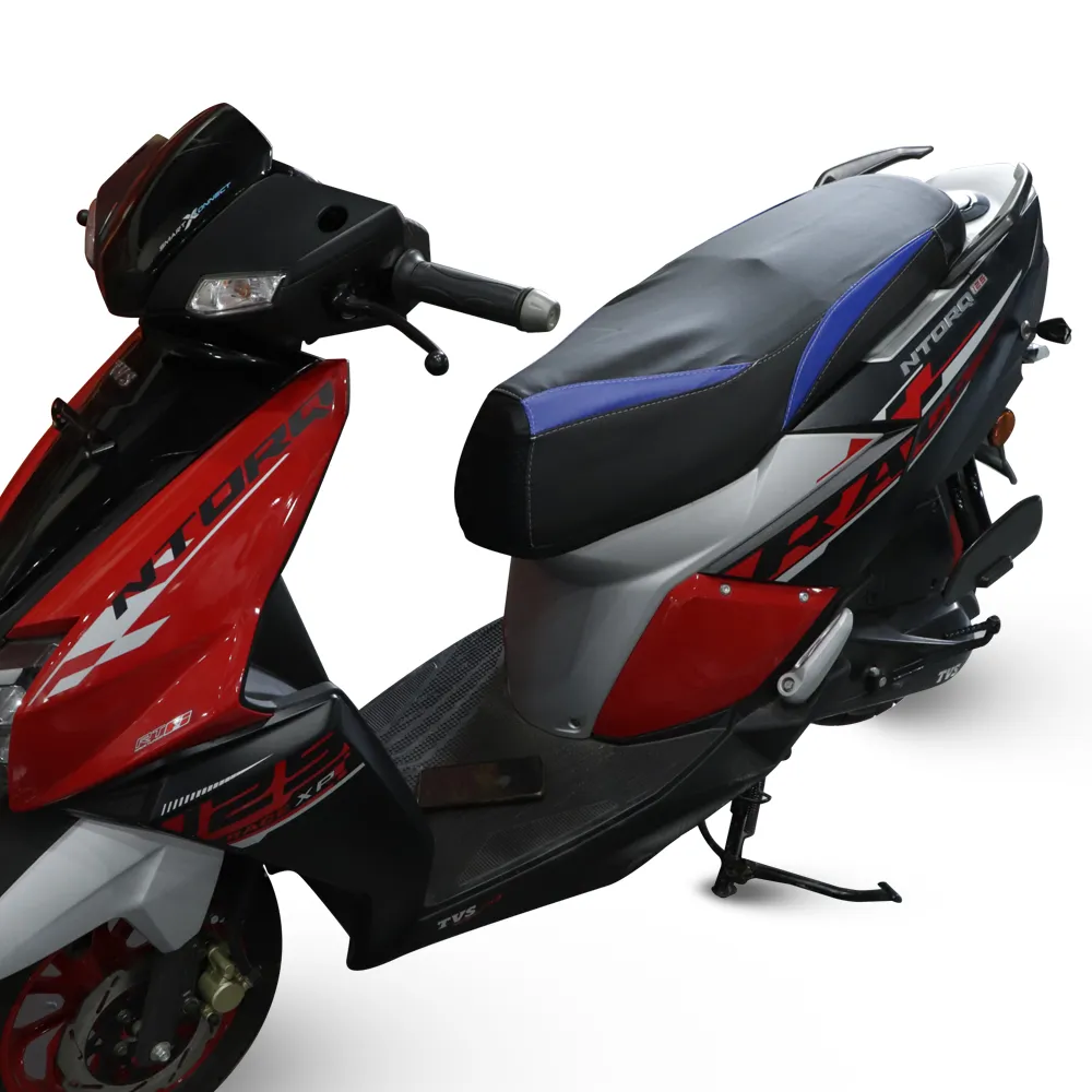 TVS Ntorq Seat Cover Black with Blue - Ultimate Protection and Comfort for Your Ride