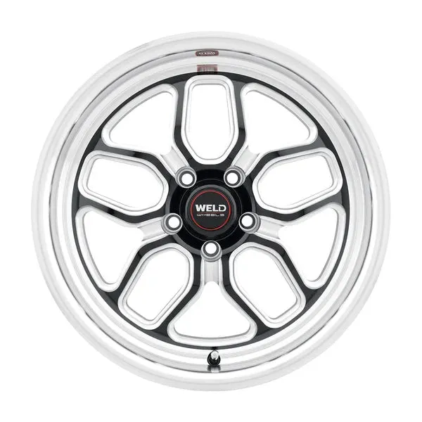 Weld Racing Laguna Drag 17x10 / 5x120 BP / ET42 / 7.25in BS / 78.1 CB Wheel - Gloss Black Milled