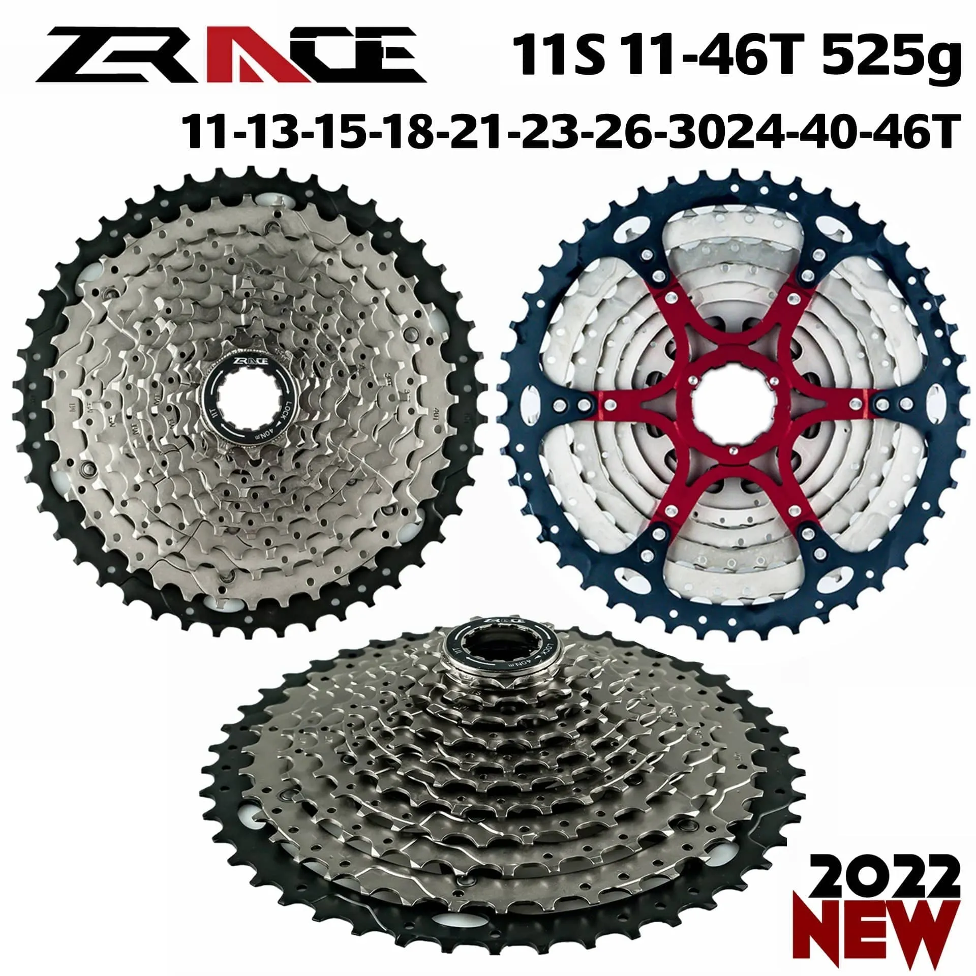 ZRACE Bicycle Cassette 8 9 10 11 12 Speed MTB bike freewheel 11-42T / 11-46T / 11-50T/11-52T for ALIVIO / DEORE / SLX / XT