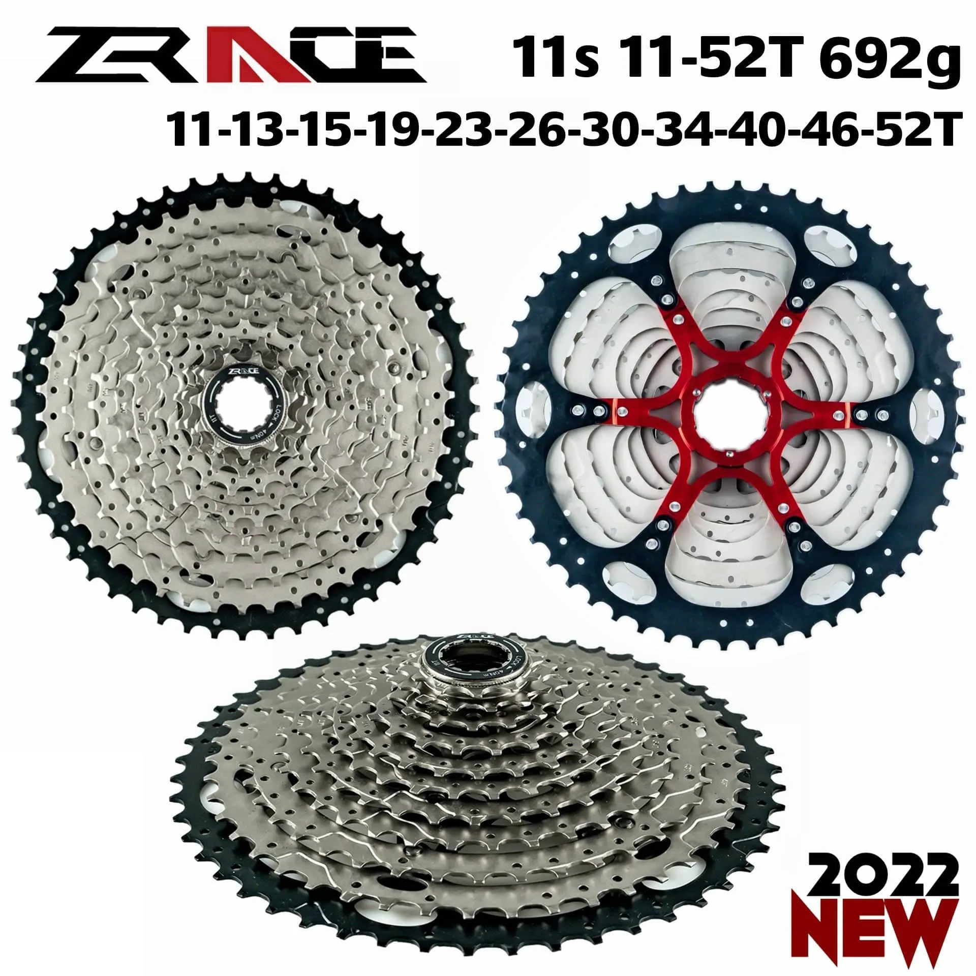 ZRACE Bicycle Cassette 8 9 10 11 12 Speed MTB bike freewheel 11-42T / 11-46T / 11-50T/11-52T for ALIVIO / DEORE / SLX / XT